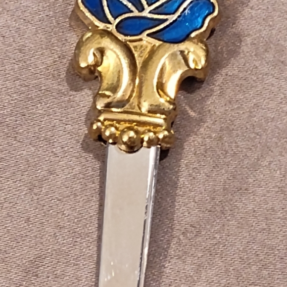 Vintage NEW Decorative Glass Mug & Spoon Set - Picture 8 of 10